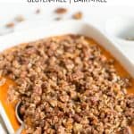 Pinterest image for sweet potato casserole