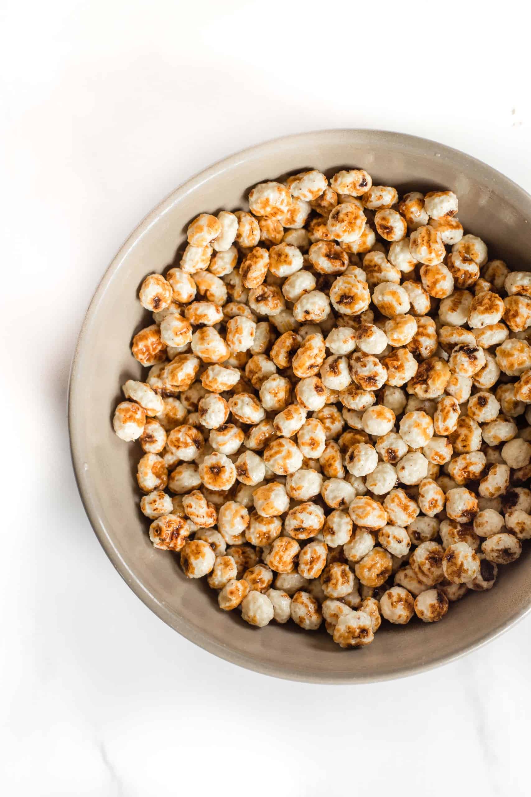 Tiger nuts after soaking.