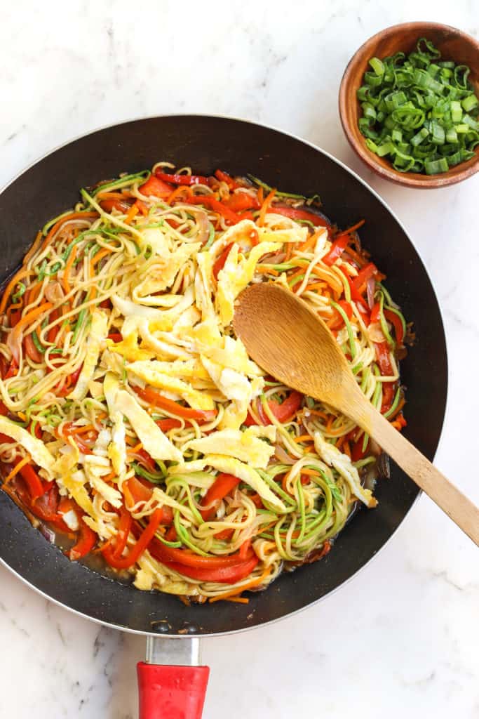 Vegetarian Zucchini Noodle Stir Fry