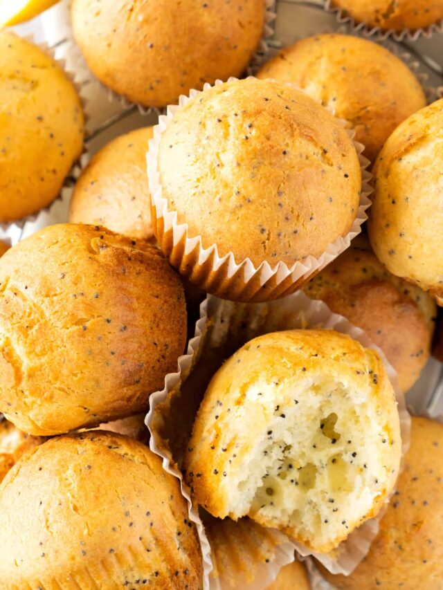 LEMON POPPY SEED MUFFINS