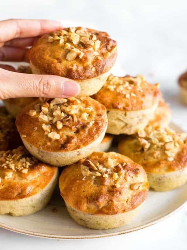 resized image of banana nut muffins